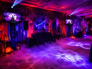 Locação de TV de LED para festas Halloween - Padoma Eventos