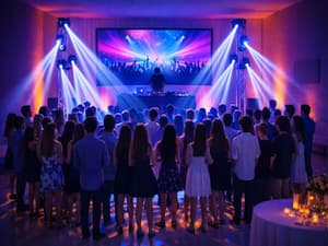 Telão gigante para retrospectiva emocionante de festa - Padoma Eventos